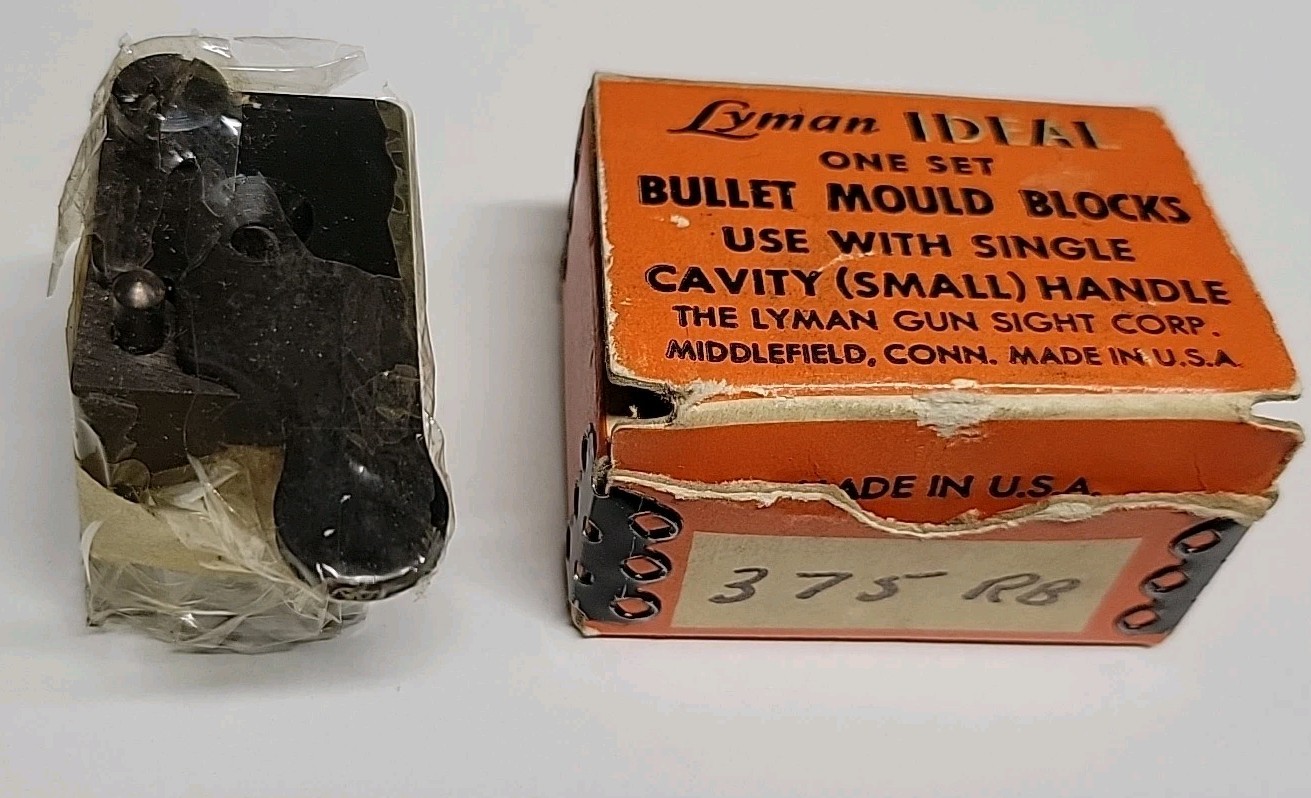 Lyman Bullet Mould Block - Single Cavity 375 RB Round Ball .375 NEW OLD STOCK