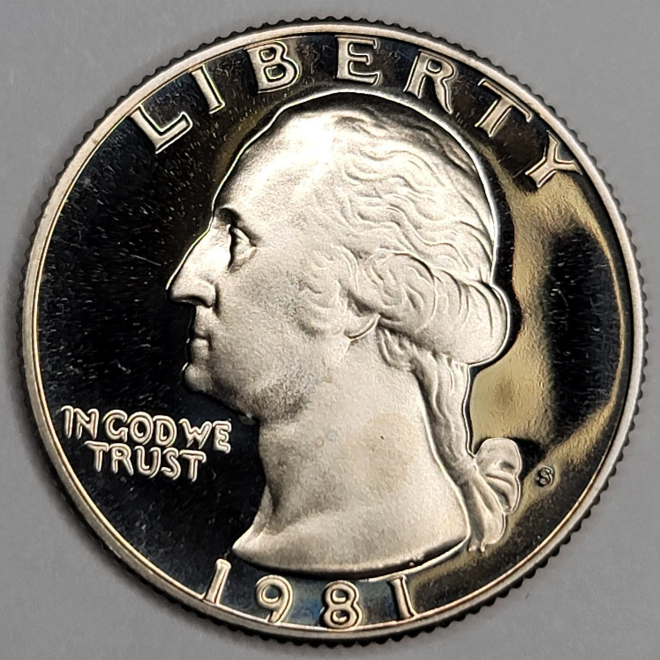 1981 S Gem Proof DCAM Washington Quarter CN-Clad