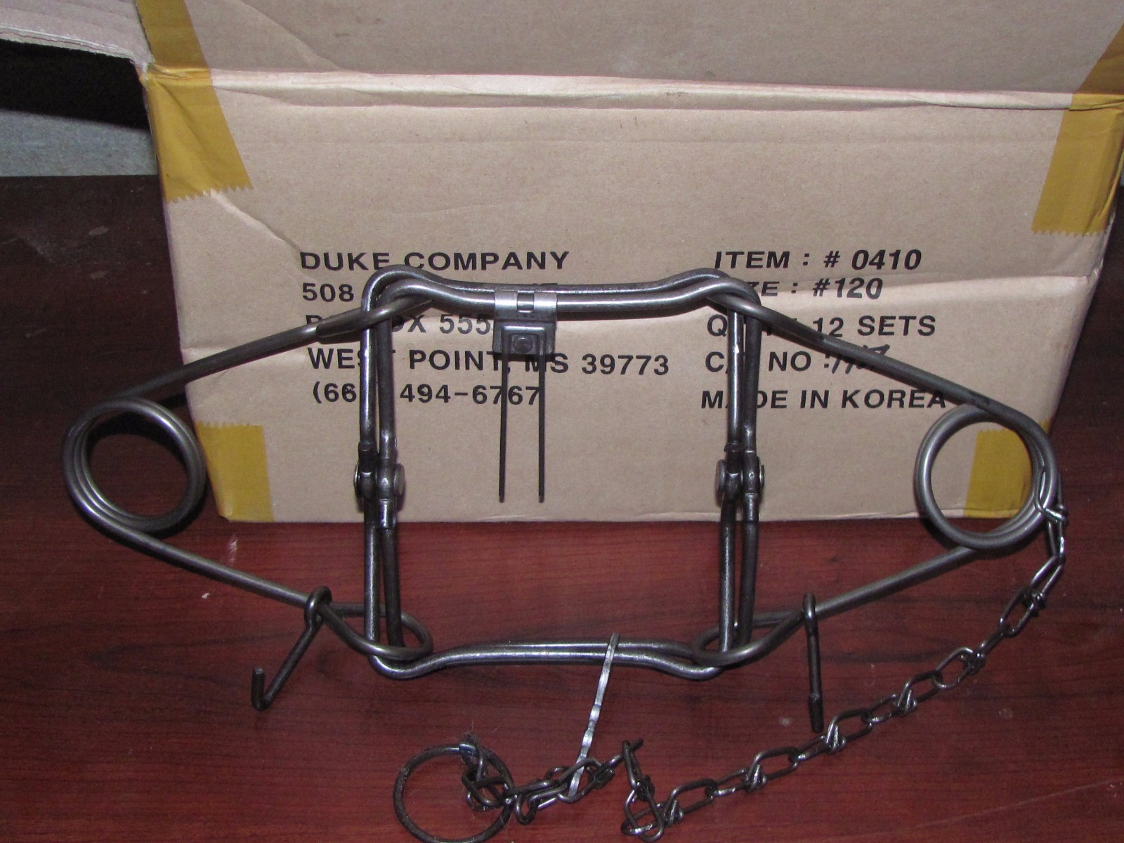 12 Duke 120  Double Spring Body Gripper Trap Trapping Muskrat Mink 0410 new sale