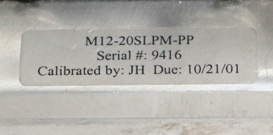 Alicat Scientific M12-20SLPM-PP Mass Flow Controller