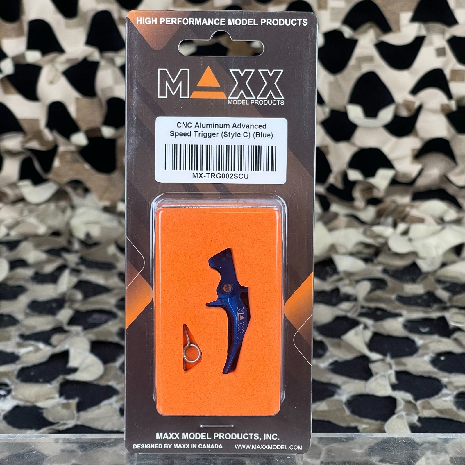 NEW Maxx Model CNC Aluminum Advanced Speed Trigger Style C - Blue (MX-TRG002SCU)
