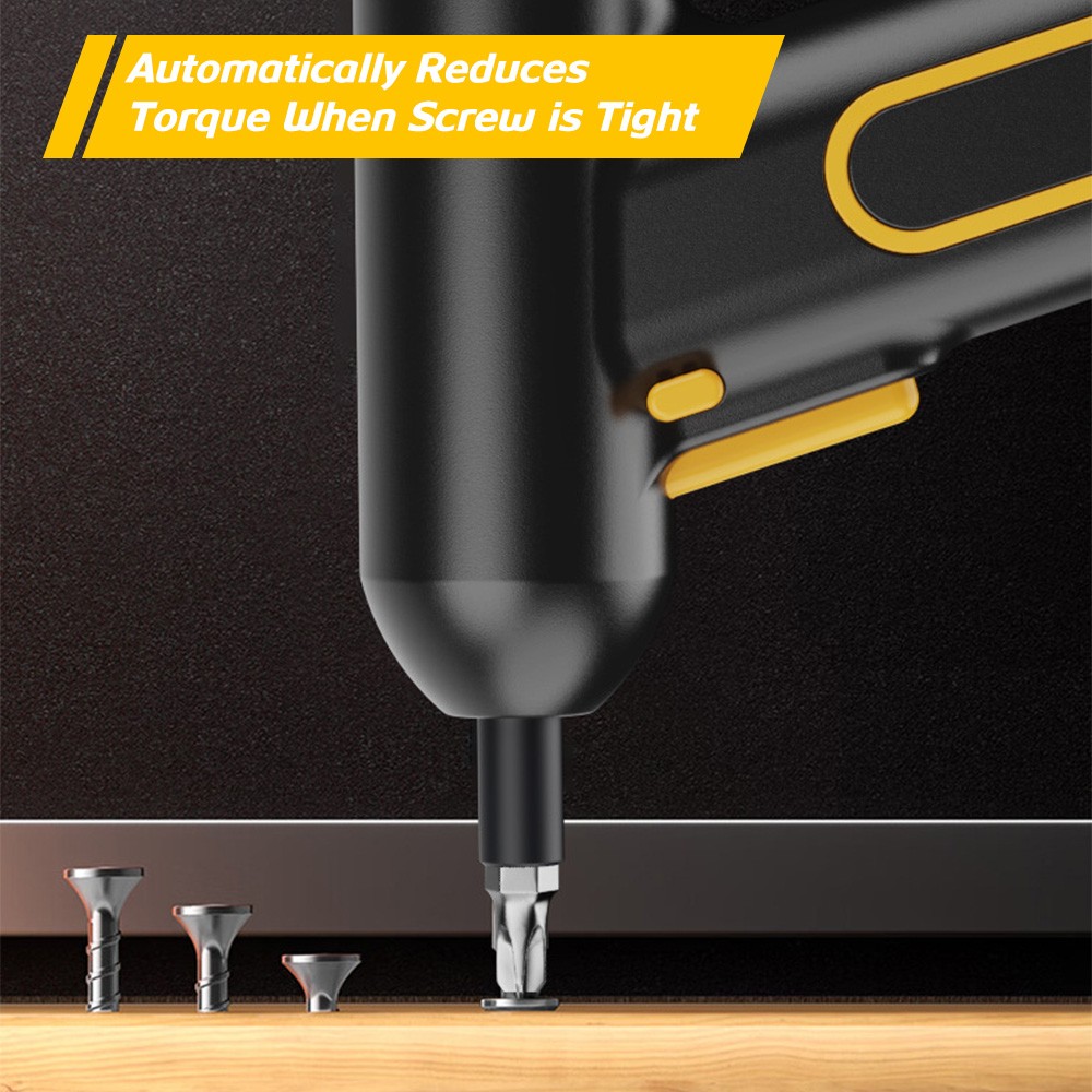 Electric Screwdriver Kit, 5Nm Screw Gun Rechargeable Maintenance Household Tool