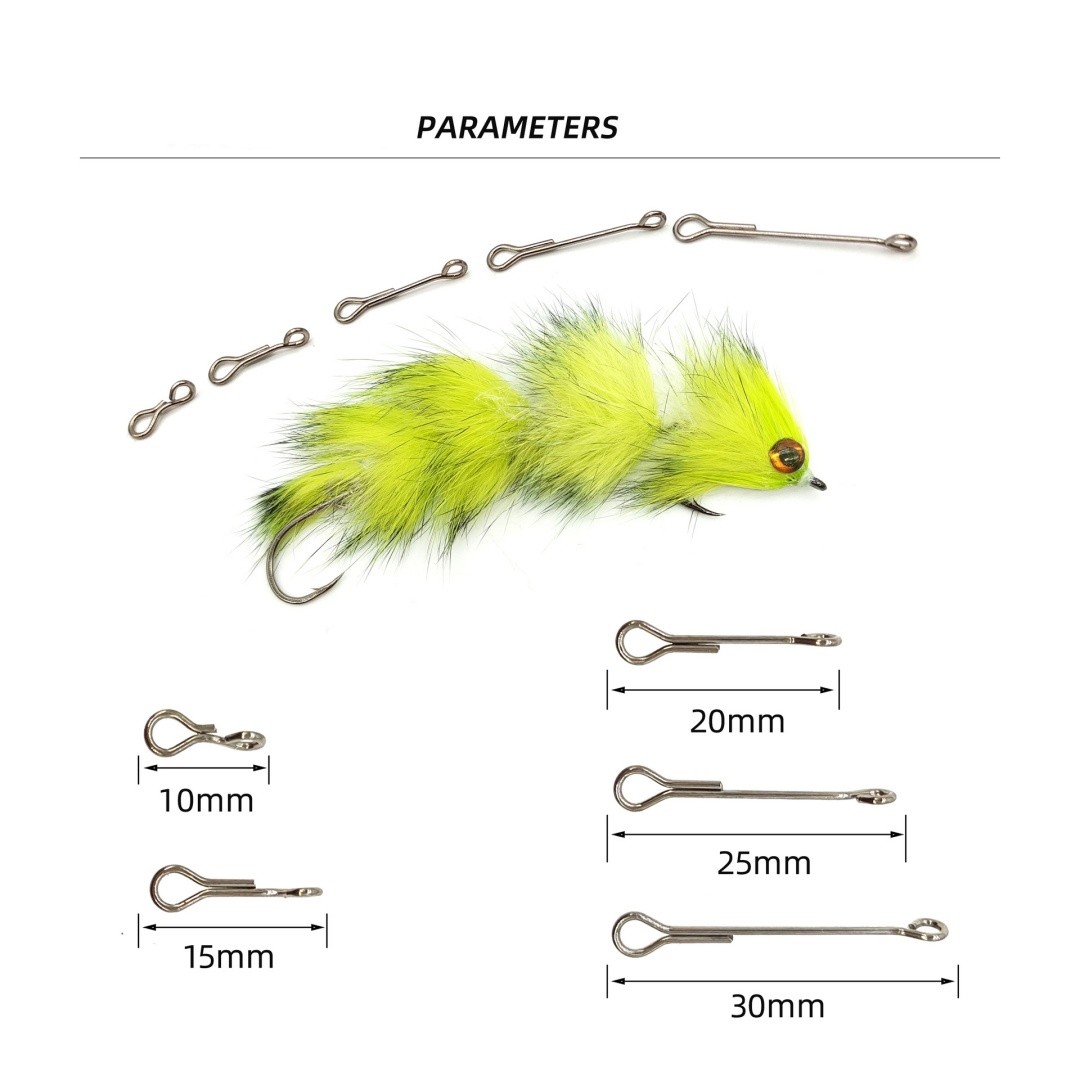 100pcs Fly Fishing Flies Articulated Shanks for Fishing Lure Make Fly Tying