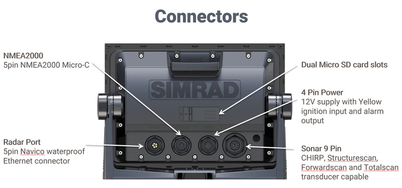 Simrad GO9 XSE 9" GPS Chartplotter Fishfinder + Transducer Touchscreen WiFi CMAP