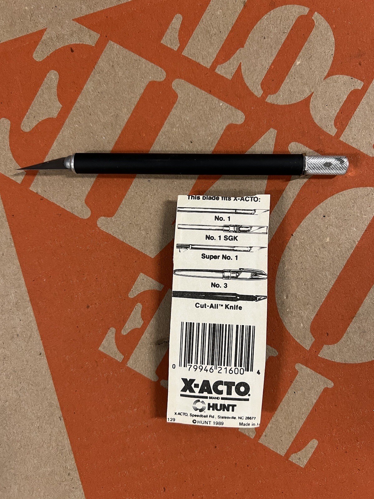 X-Acto Blue Gripster Knife with Replacement New 1 Blade EUC