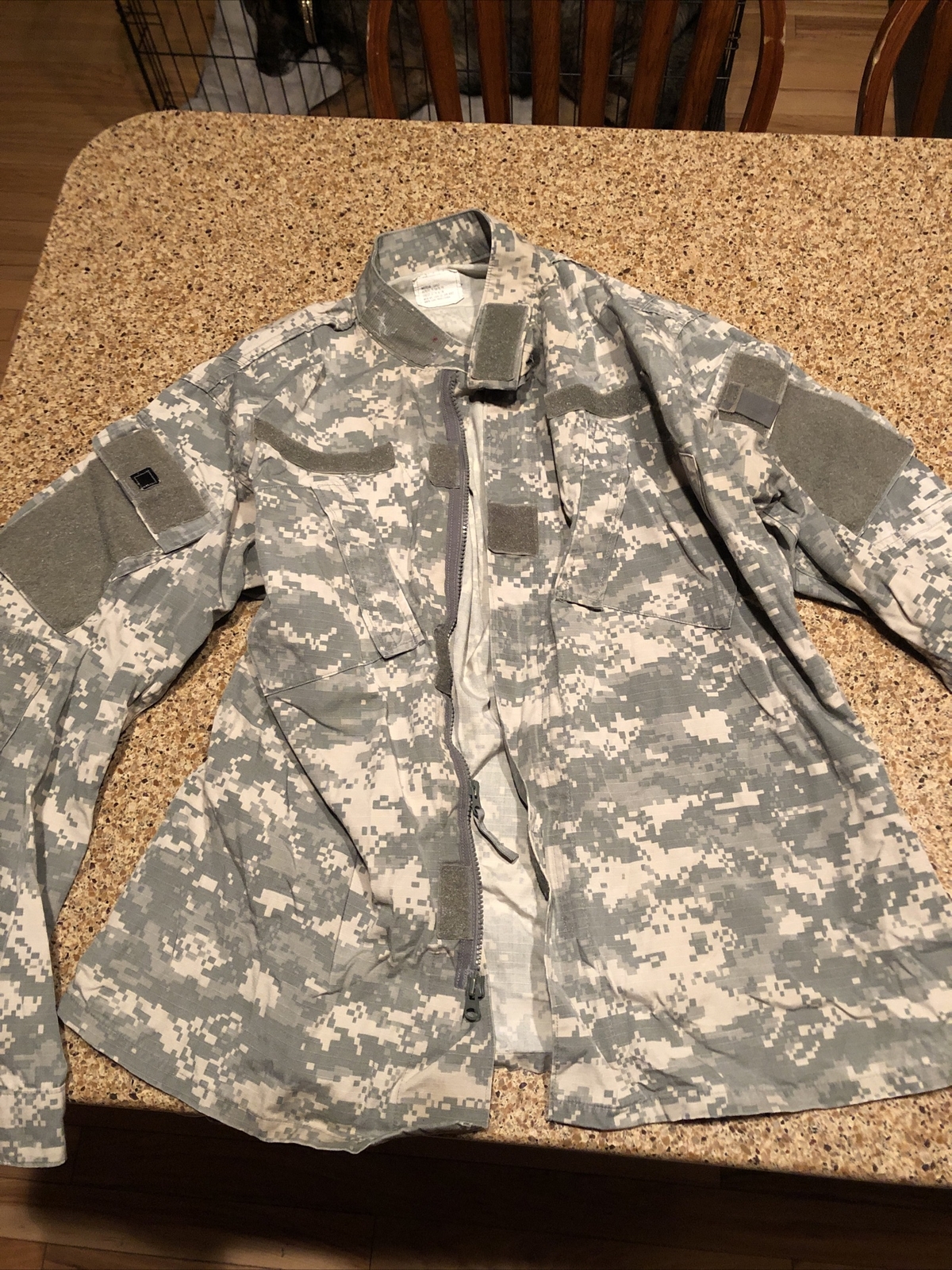 coat army combat uniform gi bdu medium long digital camo Zipper