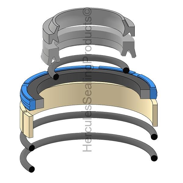 Seal Kit for Genie Lifts 55mm x 75mm Rod Bore, Model 105549GT, All Models