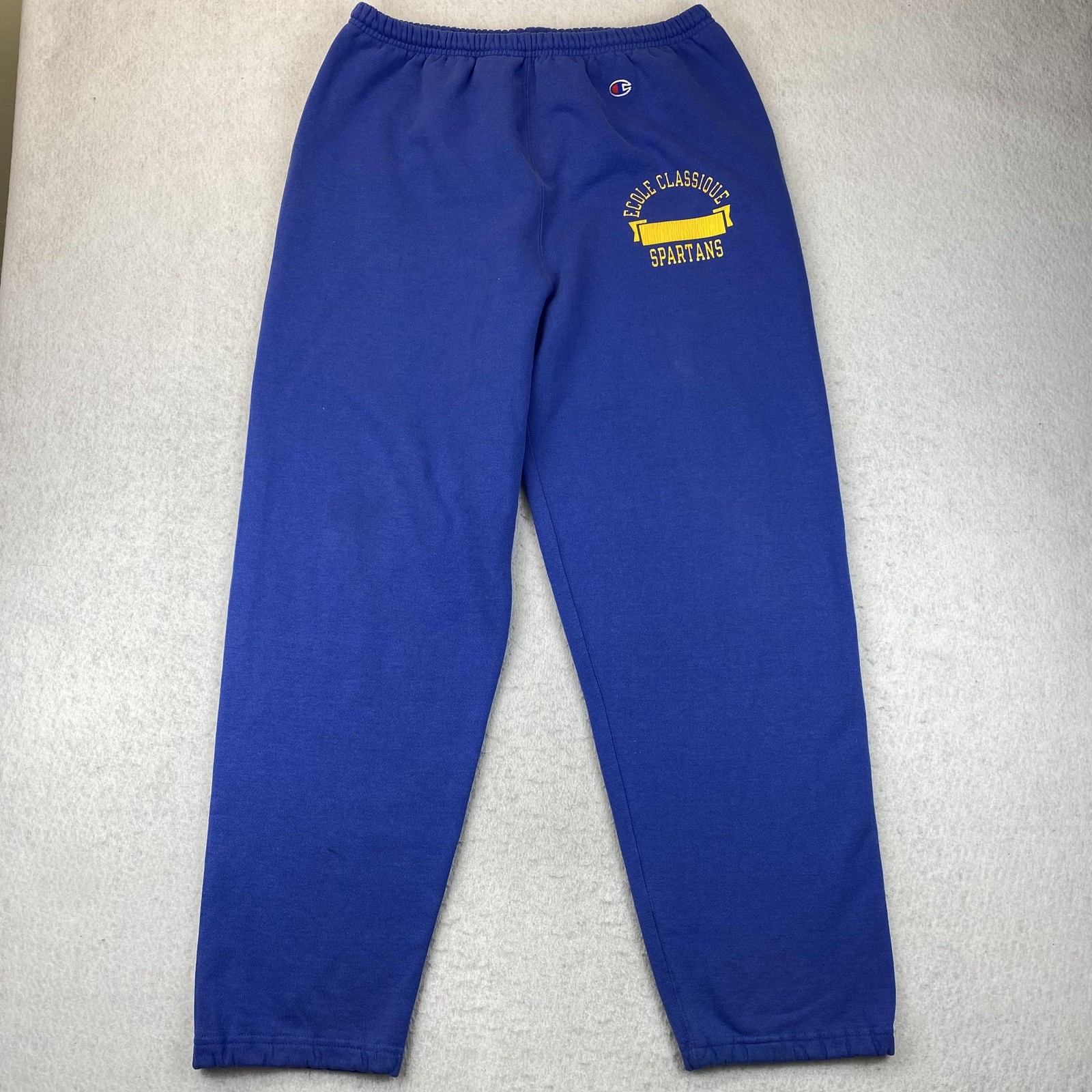 Vintage Champion Spartans Sweatpants Mens XL Blue Made in USA 80s 90s Louisiana