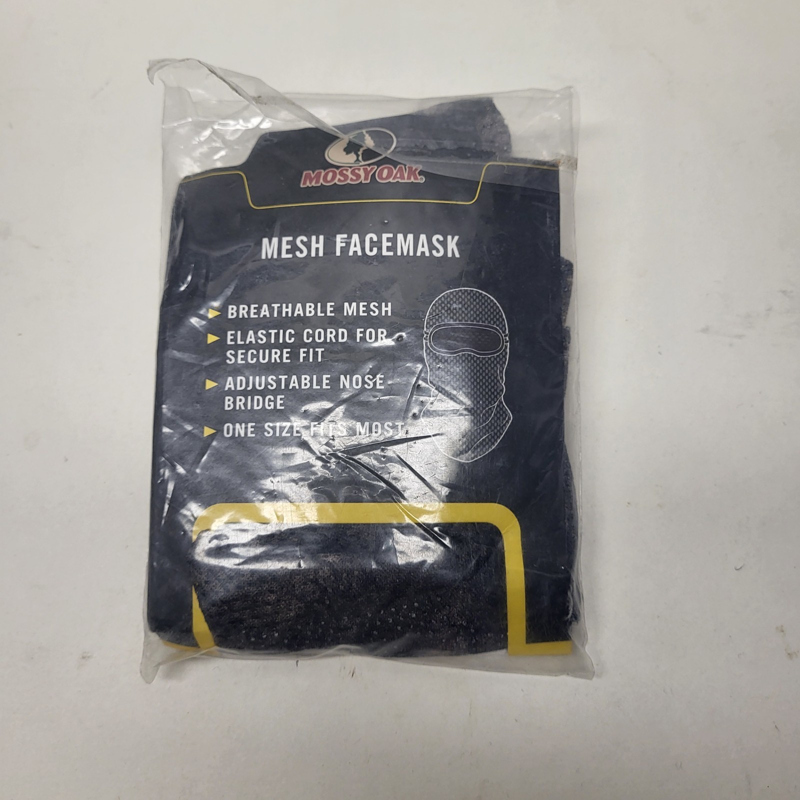 Mossy Oak Mesh Balaclava Facemask Adjustable Nose Bridge Elastic Cord One Size