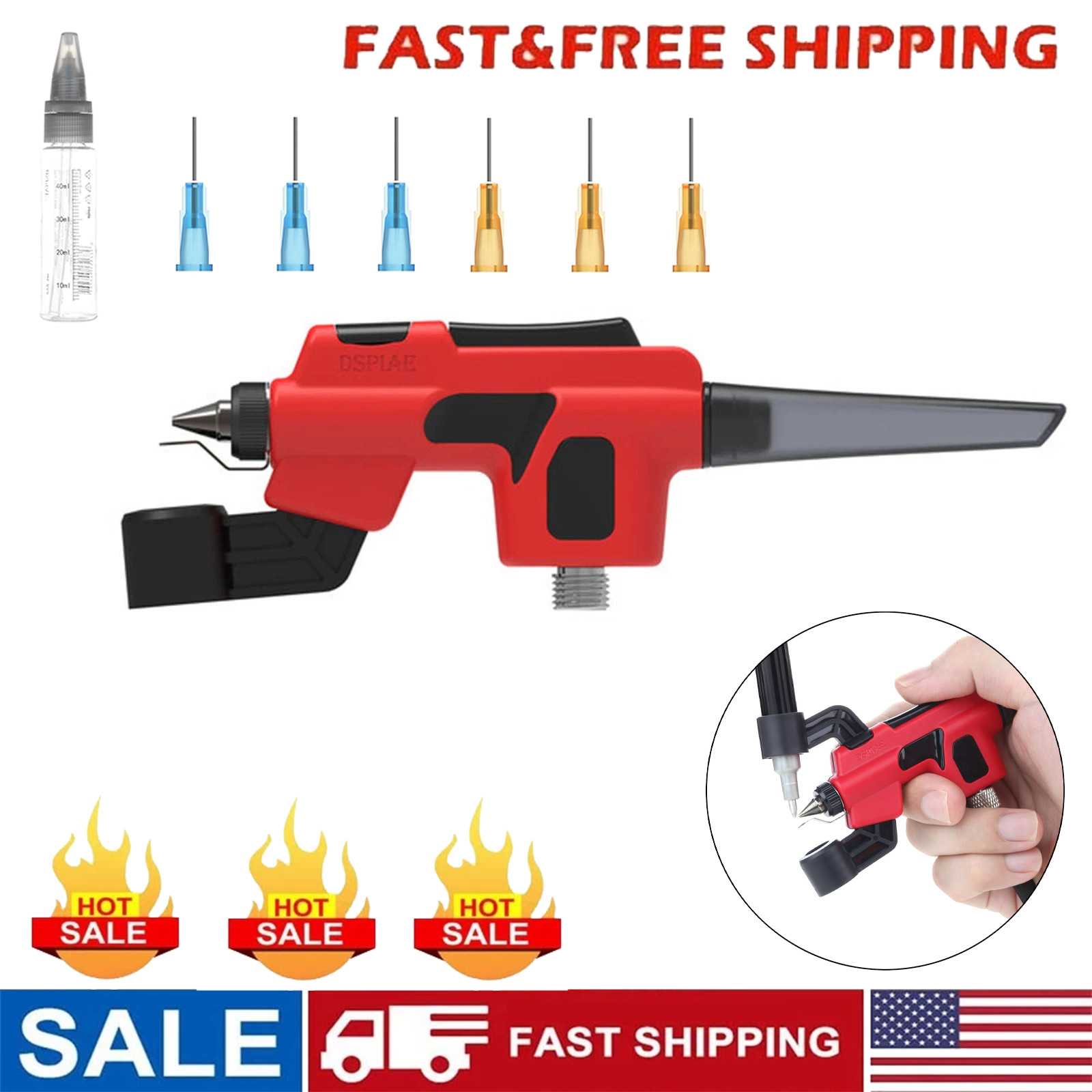 DSPIAE PT-AB Wash-Free Airbrush Set for Model Spray Coloring Hobby DIY Tools