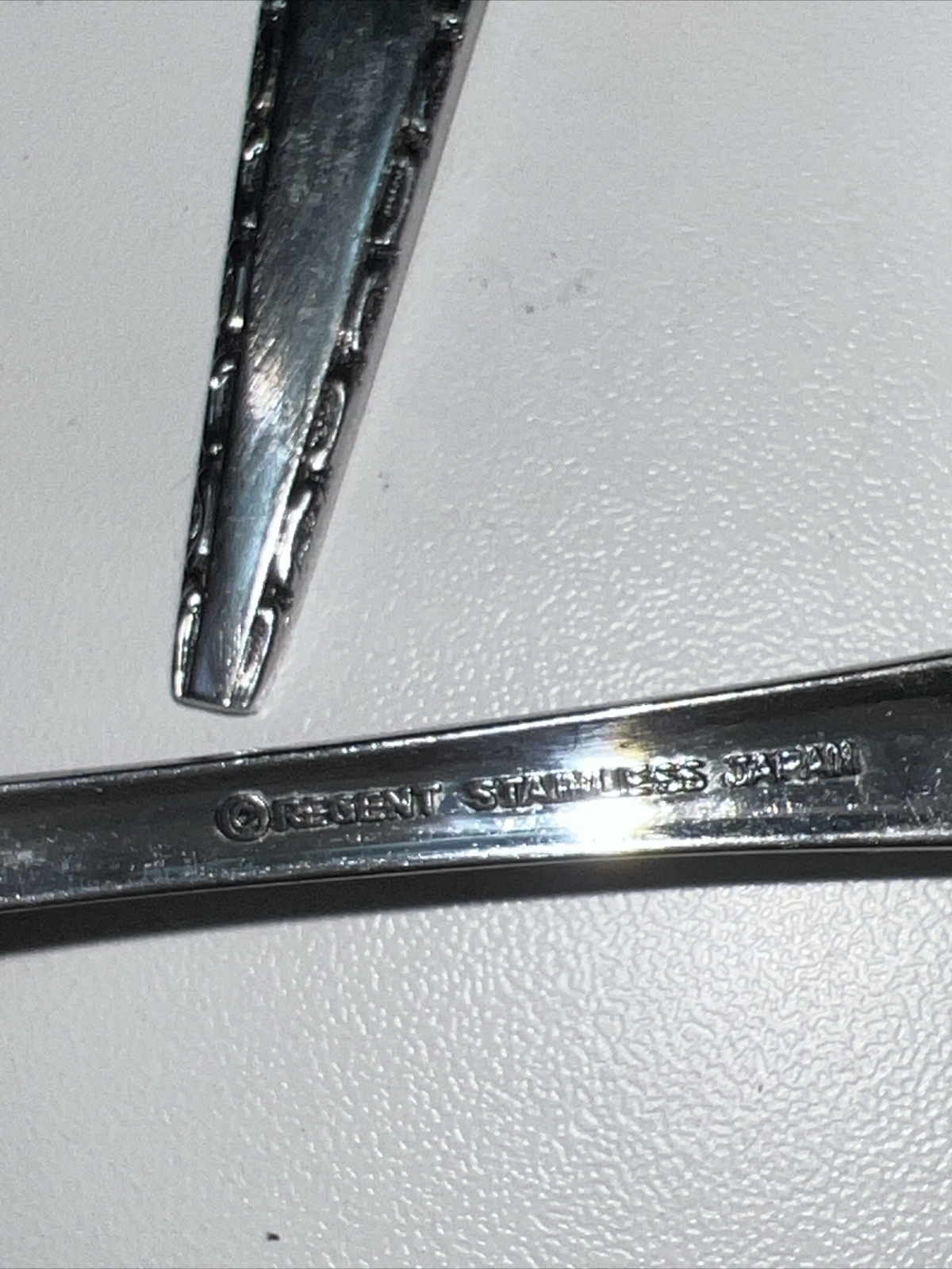 Vintage MCM Regent Stainless Japan Flatware Angular Edged Geometric Lot