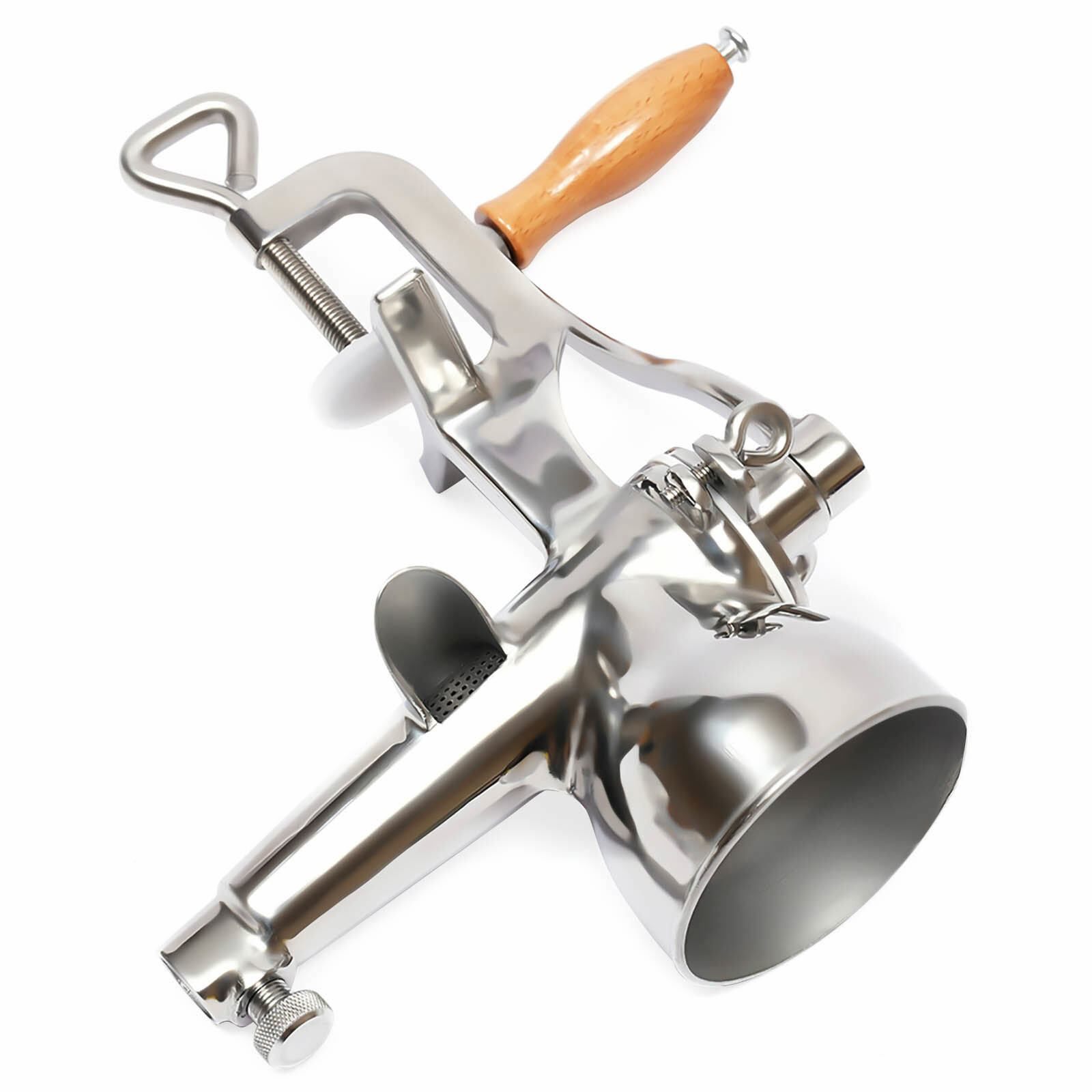 Manual Wheatgrass Juicer Hand Press Wheat Grass Fruit Juicing Extractor Silver