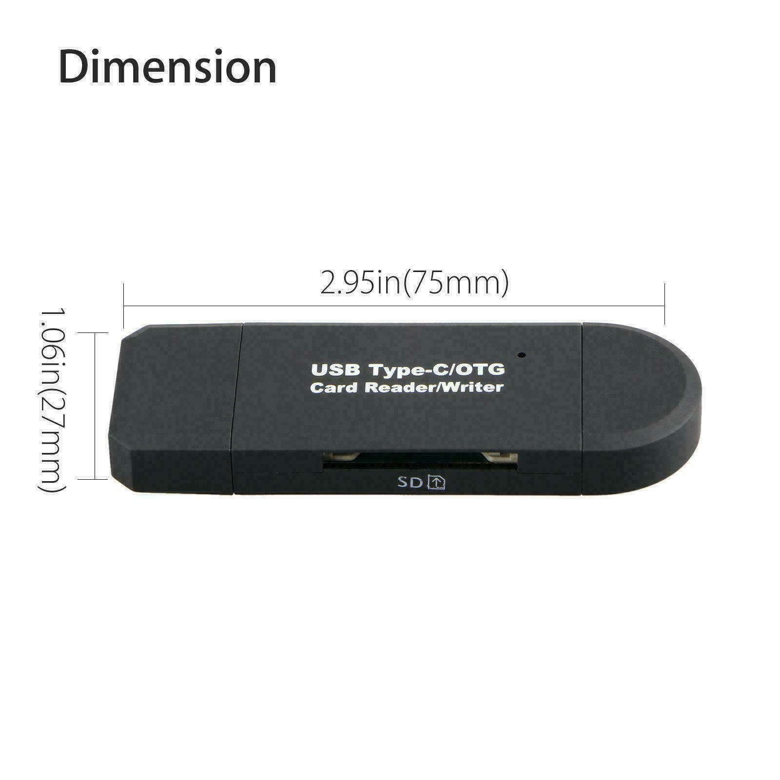 Card Reader USB 3.0 Type C Micro SD TF OTG Smart Memory Adapter Laptop Computer
