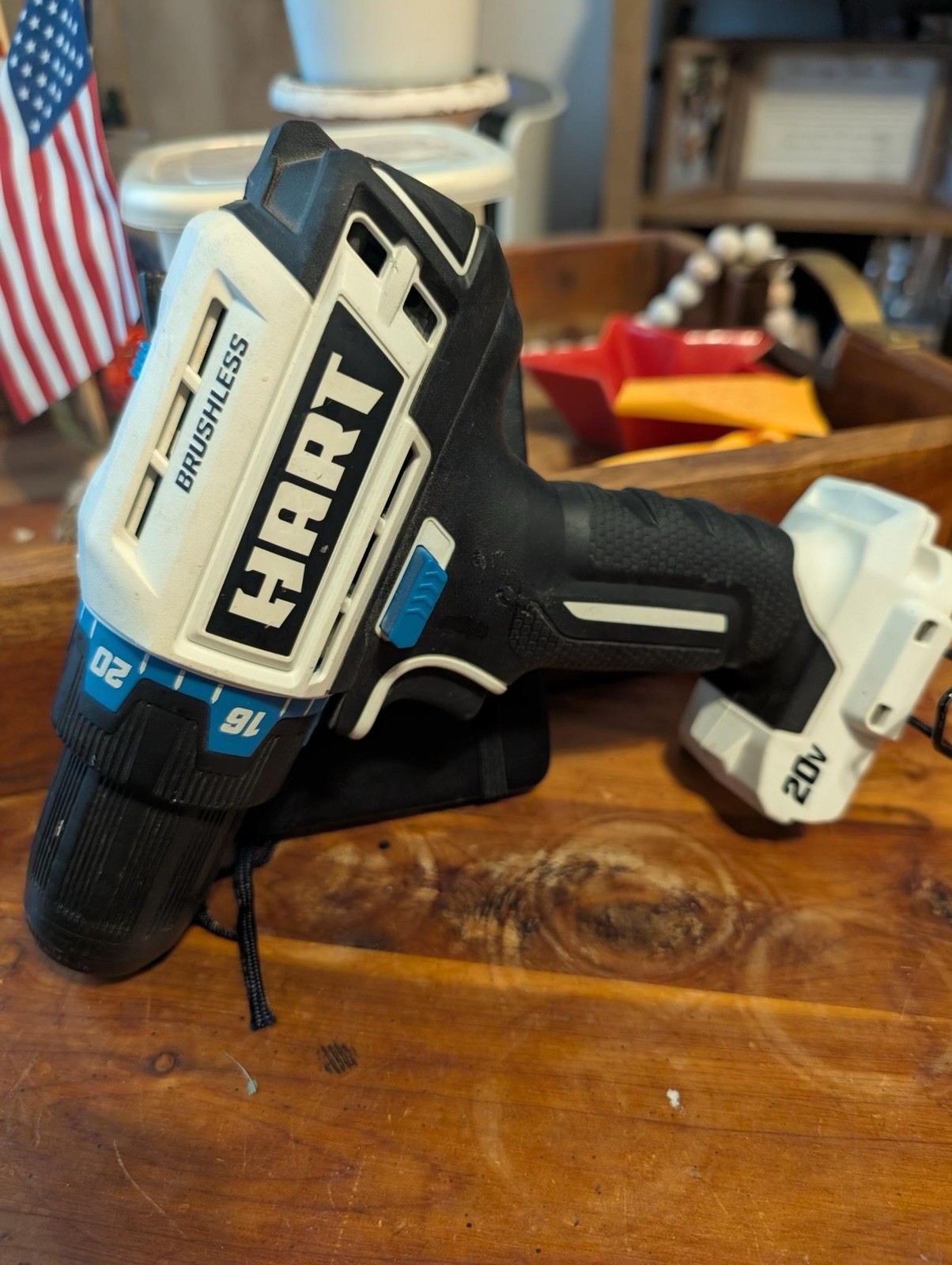 HART 20V Brushless Drill & Impact Driver Combo Kit 2 Batteries, Charger, & Bits