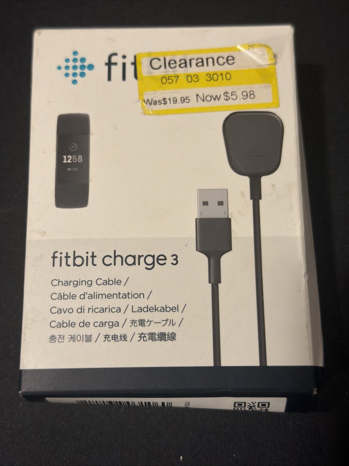 Fitbit Brand Charging Cable for Fitbit CHARGE 3 Charger New OEM Genuine