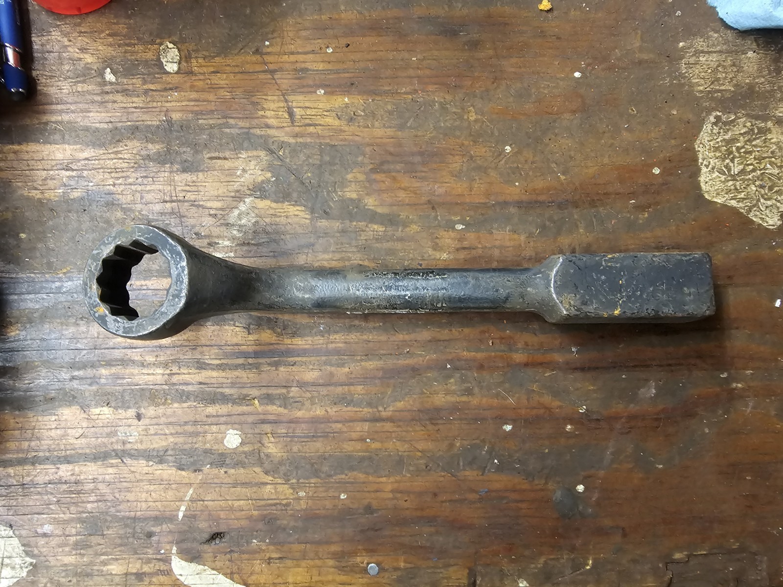 WRIGHT TOOL 1938 1-3/16" OFFSET HAMMER WRENCH USA 🇺🇲 12 POINT KNOCKER 1-3/16