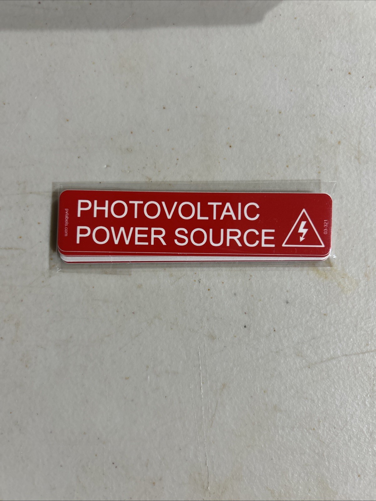 PV Labels 03-321 NEC Premium Solar PV System Labels Pack of 500,  50 Packs Of 10