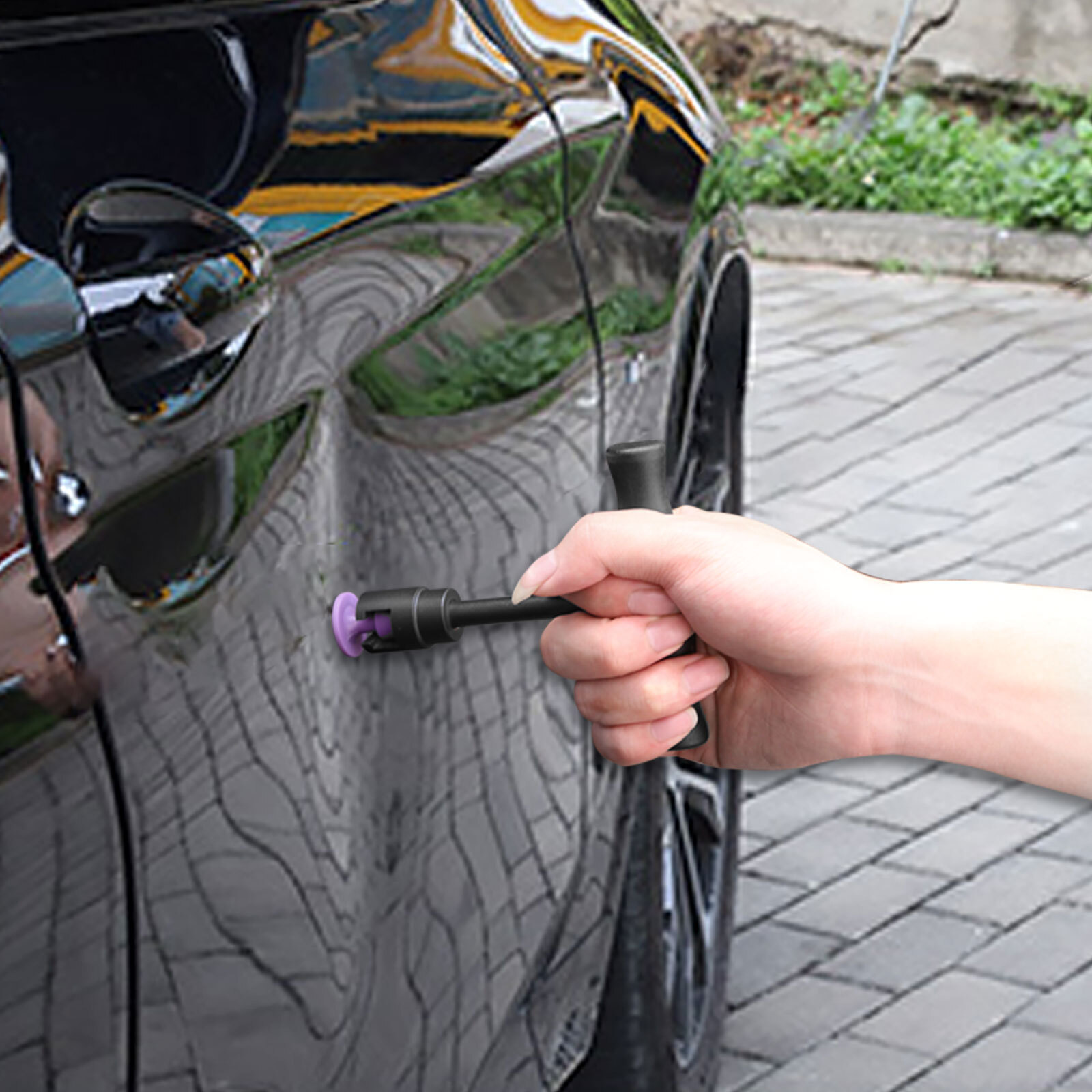 Car Dent Repair Puller Kit 18pcs Plastic Glue Tabs T Handle Universal Remover US