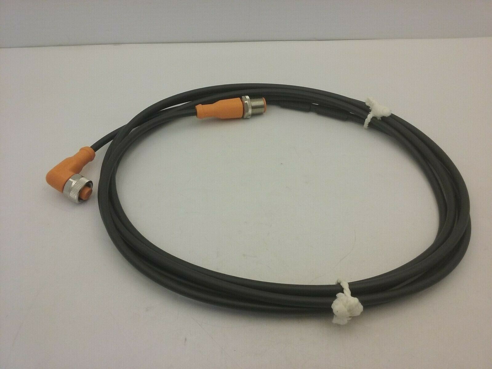 IFM EFFECTOR EVC101 3M CONNECTION CABLE MALE STRAIGHT FEMALE 90° 240VAC 4A NNB