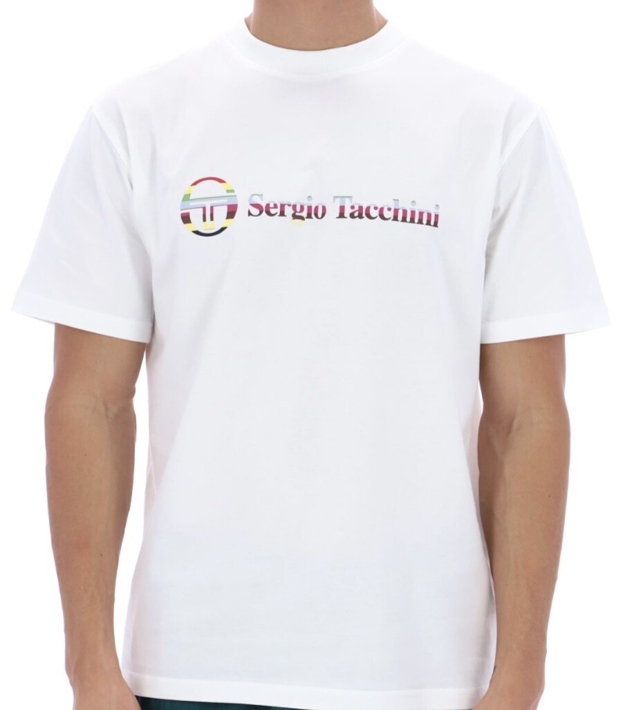 Sergio Tacchini Voletta ‘Biggie Smalls 1990s’ White 100% Cotton t-shirt