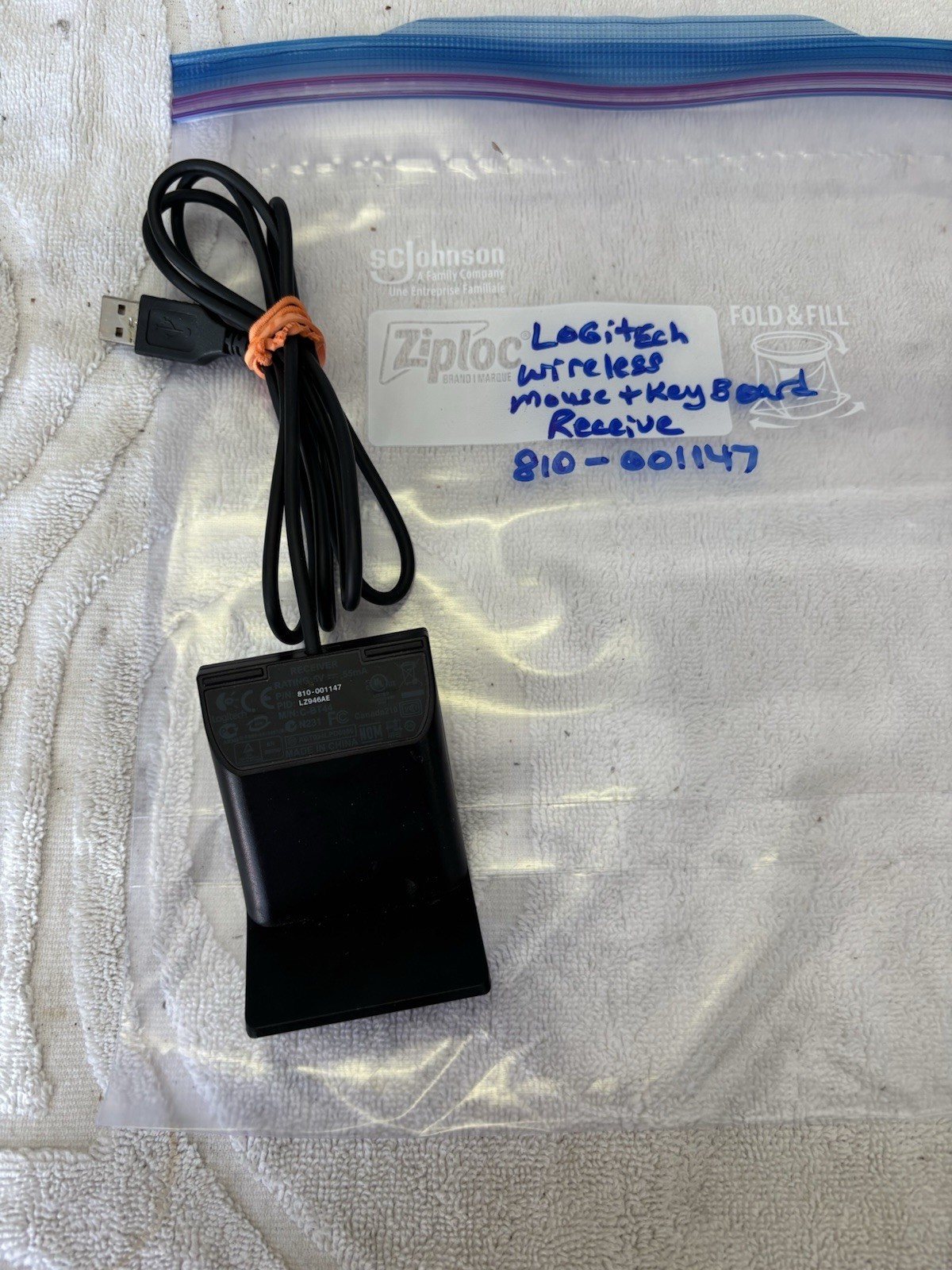 Logitech C-BT44 810-001147 Wireless Mouse Receiver USED