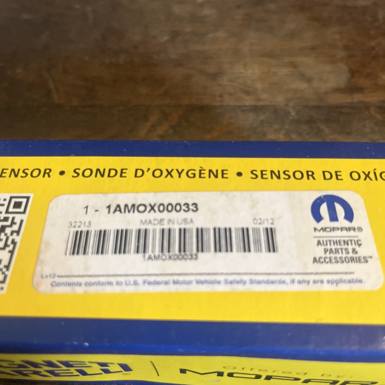NOS Genuine Mopar Oxygen Sensor 1AMOX00033