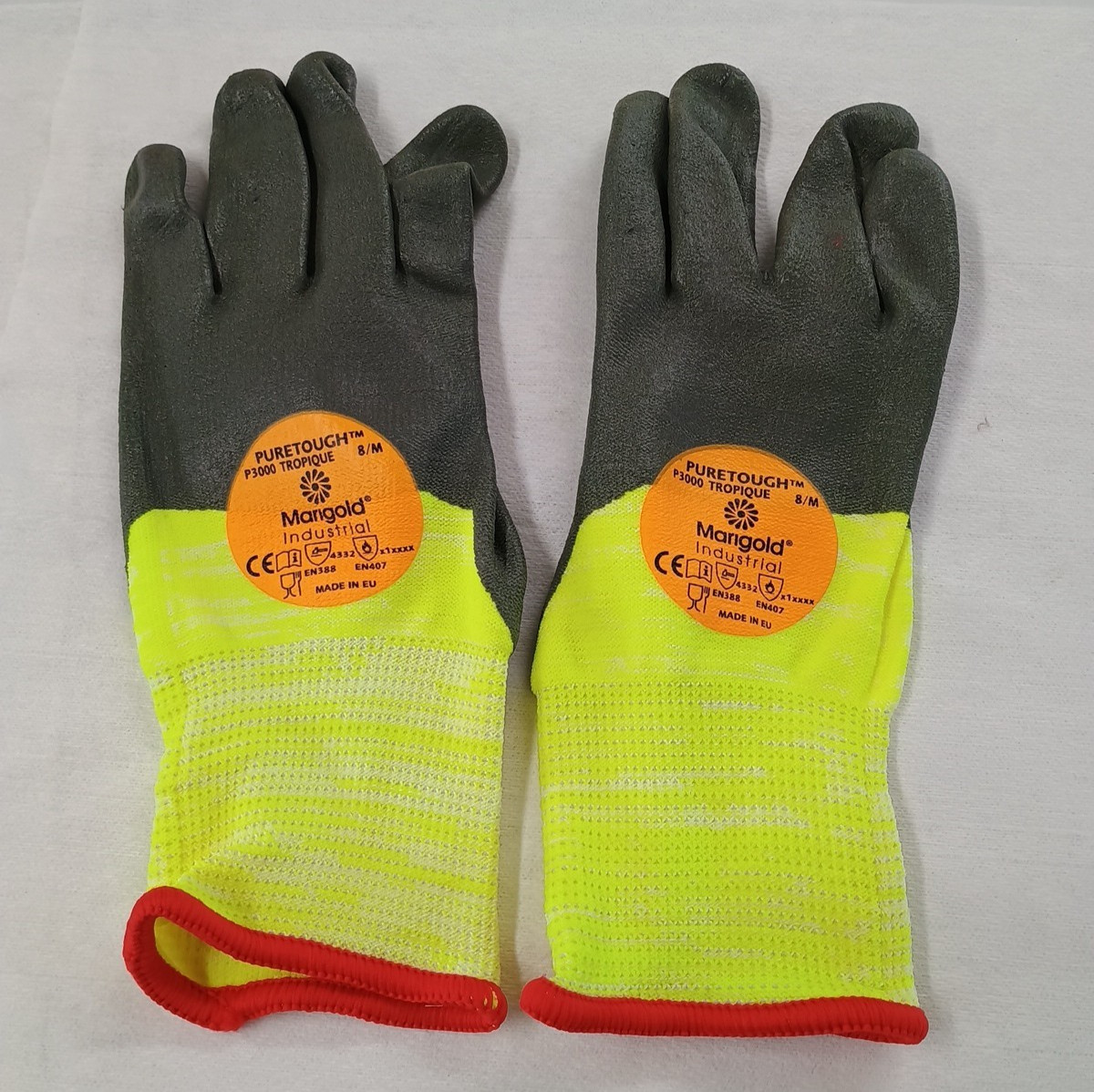 Marigold Puretough P3000 work Protective Gloves Size 8 Medium Only 3 prs