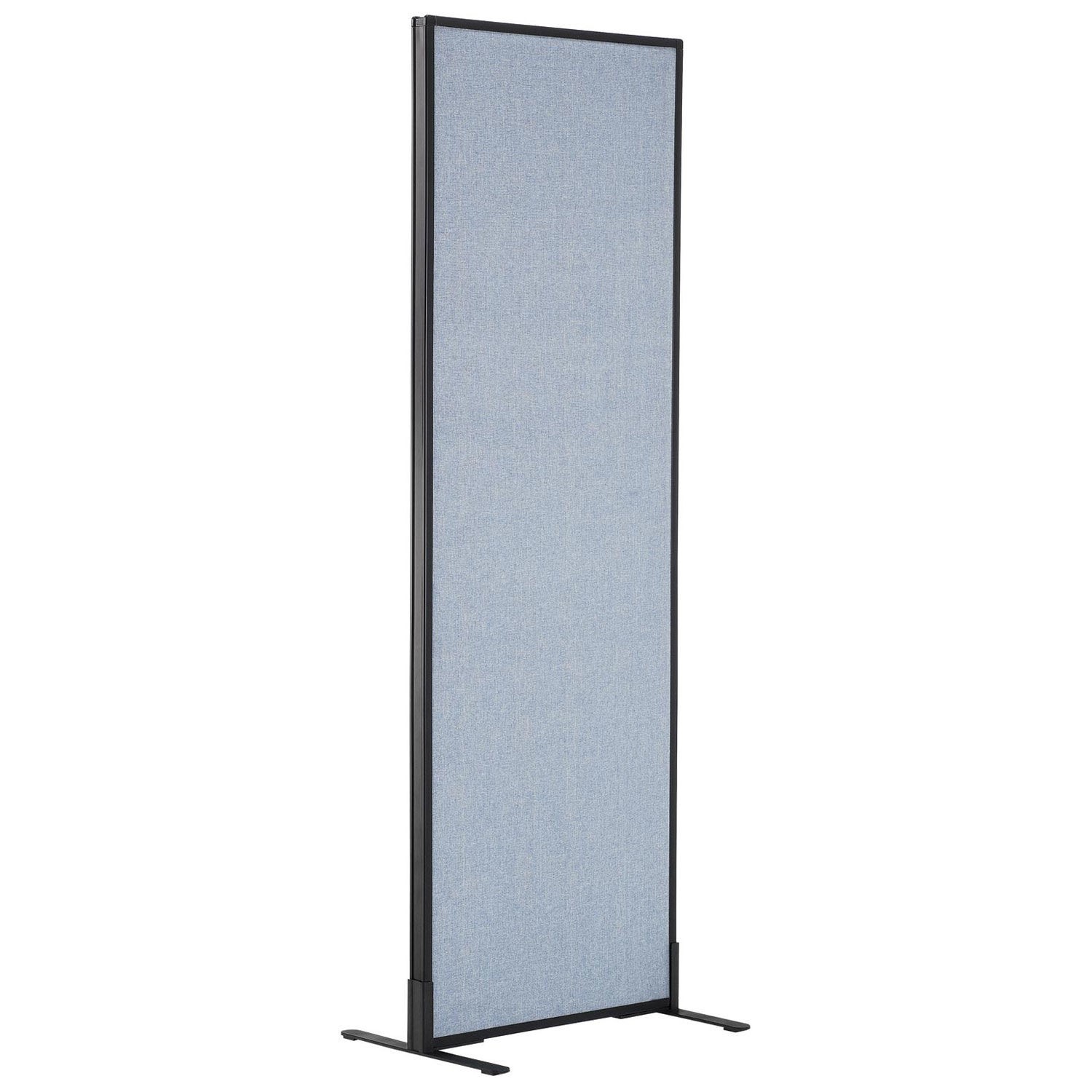 24-1/4"W x 72"H Freestanding Office Partition Panel Blue