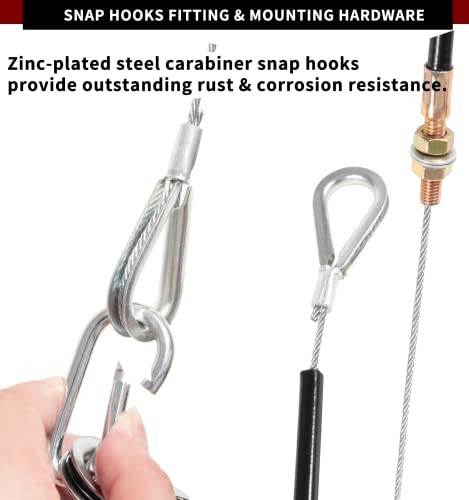 RV Brake Systems for Flat Towing, Ready Break Extra Cable Black Cables Kit
