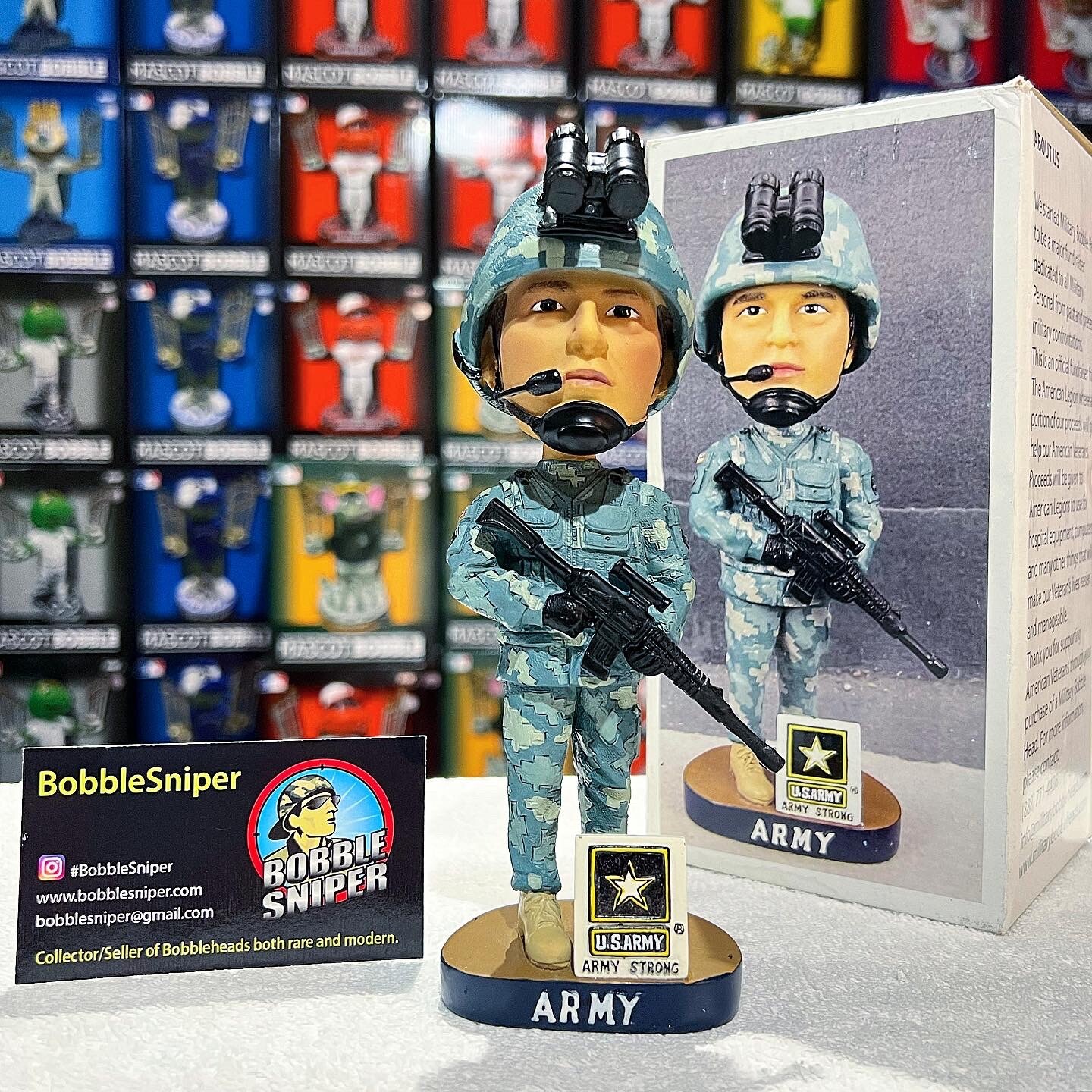 ARMY United States "Armed Forces" U.S. Army Extreme Detail Military Bobblehead
