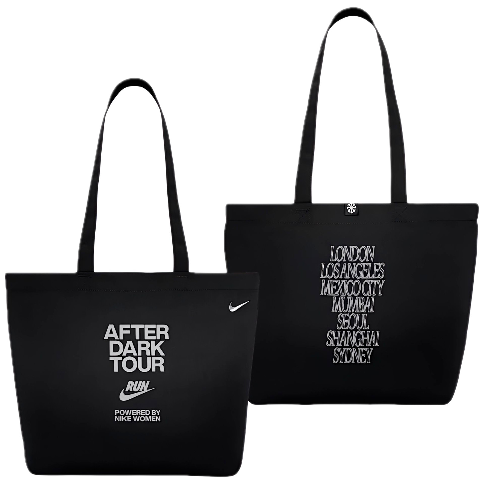 Nike Heritage 2.0 Tote Bag Travel School Shopping Black White IF8252 010 New