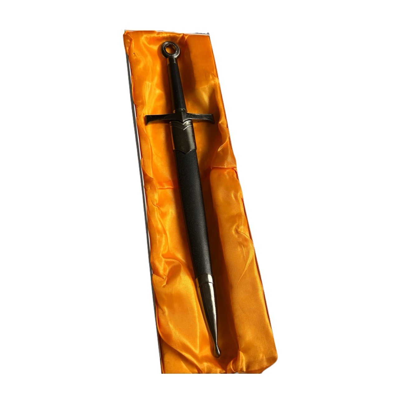 Black Medieval Athame Dagger With Protective Sheath Sword Knife Blade 16”