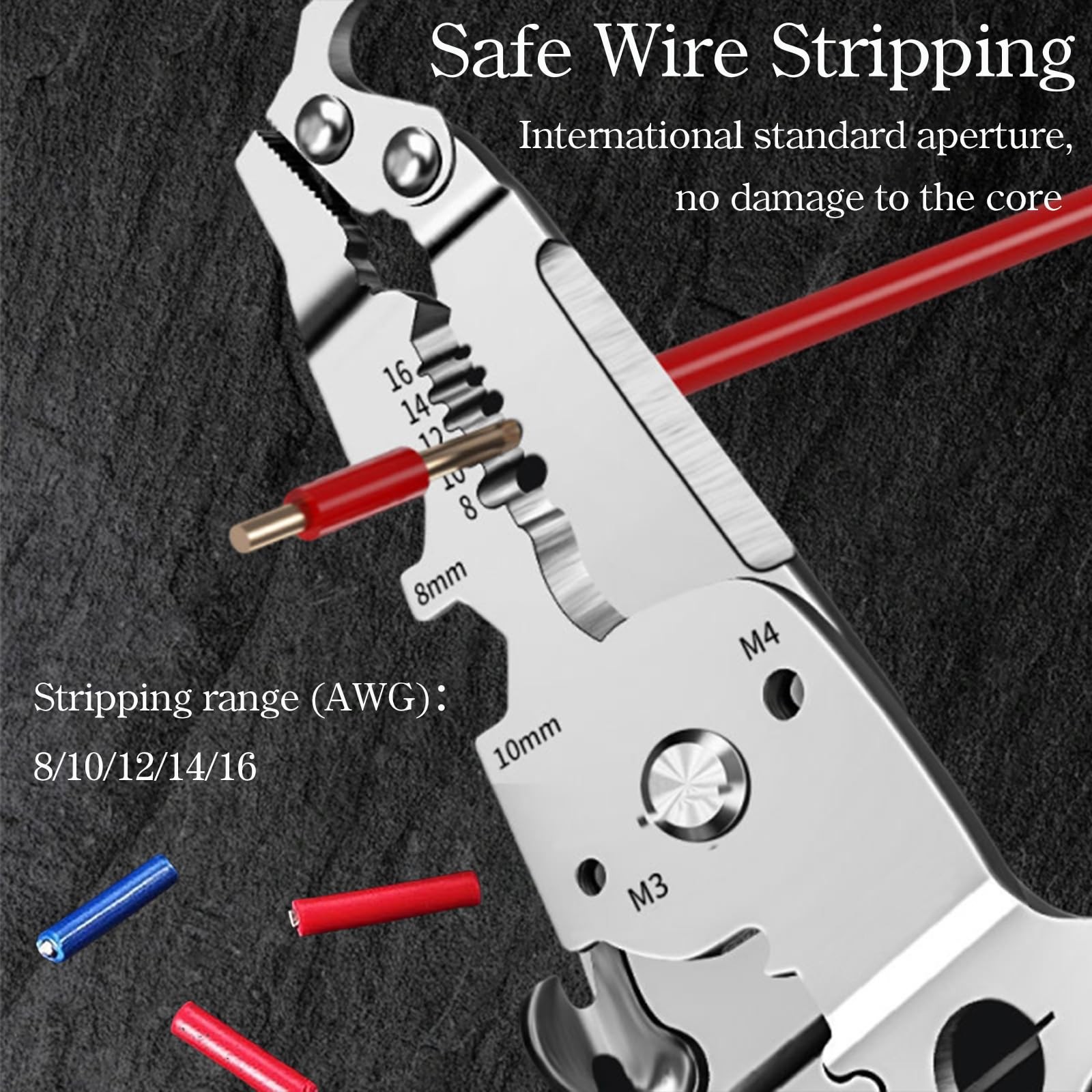 18 in 1 Foldable Wire Stripper/wire crimping tool, 2025 New Multi-function Wi...