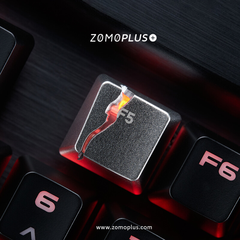 DIY Alloy Single F5 Split Keycap Key Cap Light Transmission For Cherry MX