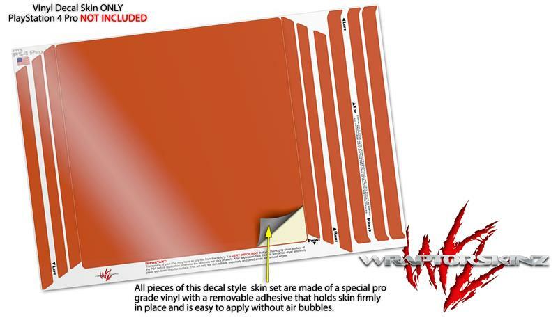 Skin for PS4 Pro Console Solids Collection Burnt Orange