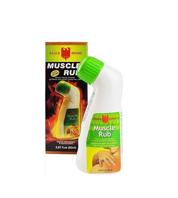 Eagle Brand Muscle Rub Extra Strength 2.87 Oz / 85ML (Pack of 4) Expiration 2028