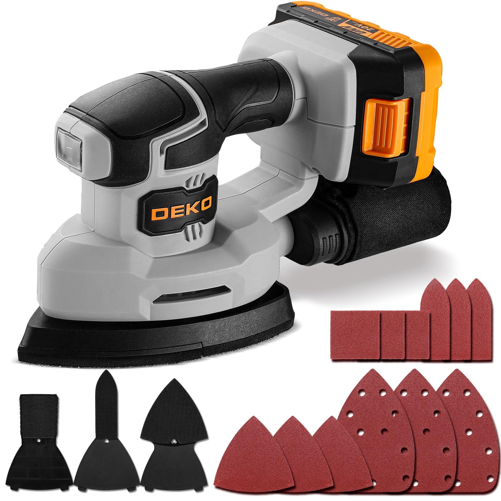Cordless Detail Sander Dekopro Multi-Function Mouse Sander Electric Sander Tool