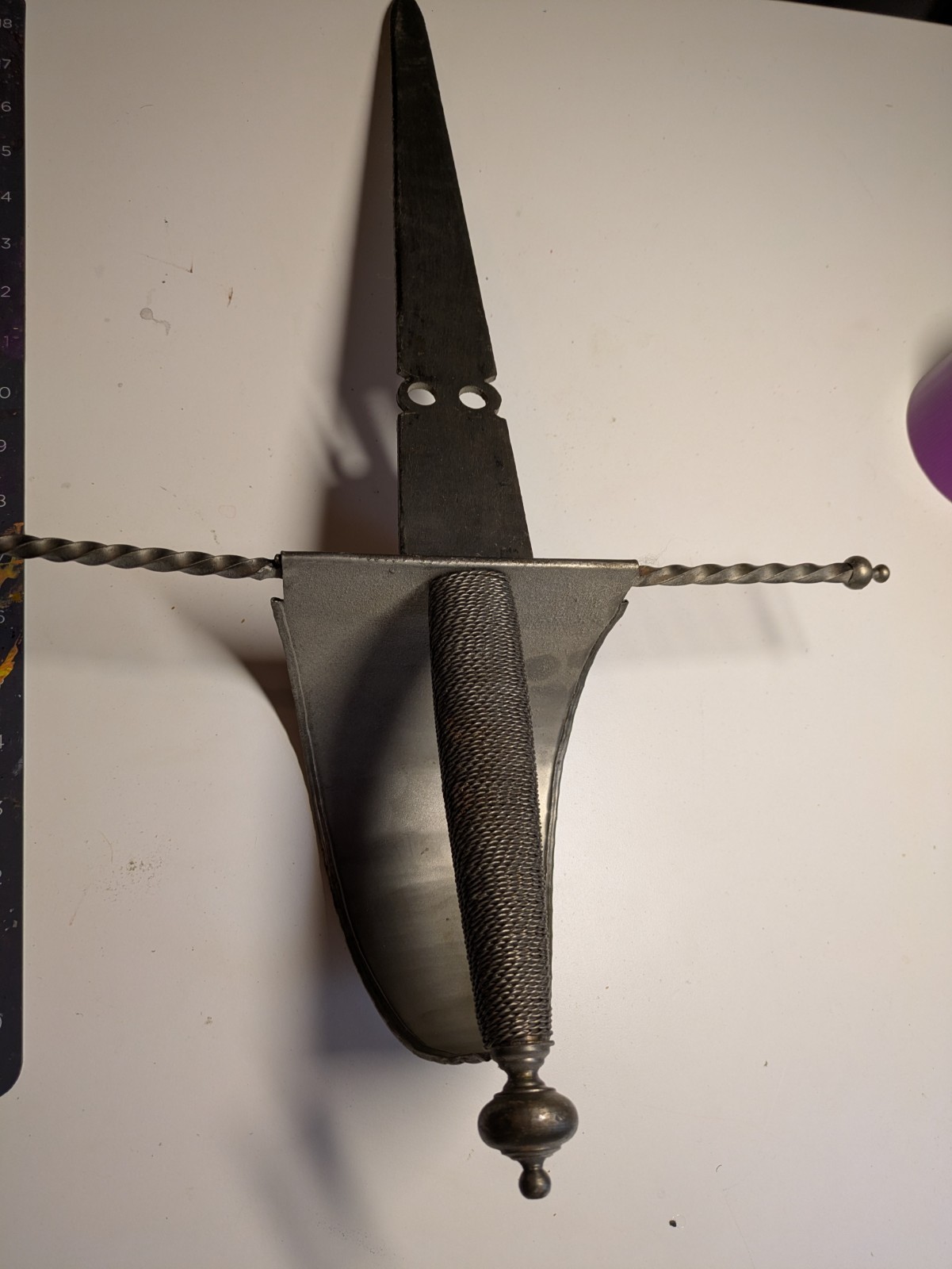 Rare Ornate Main Gauche Left Hand Dagger
