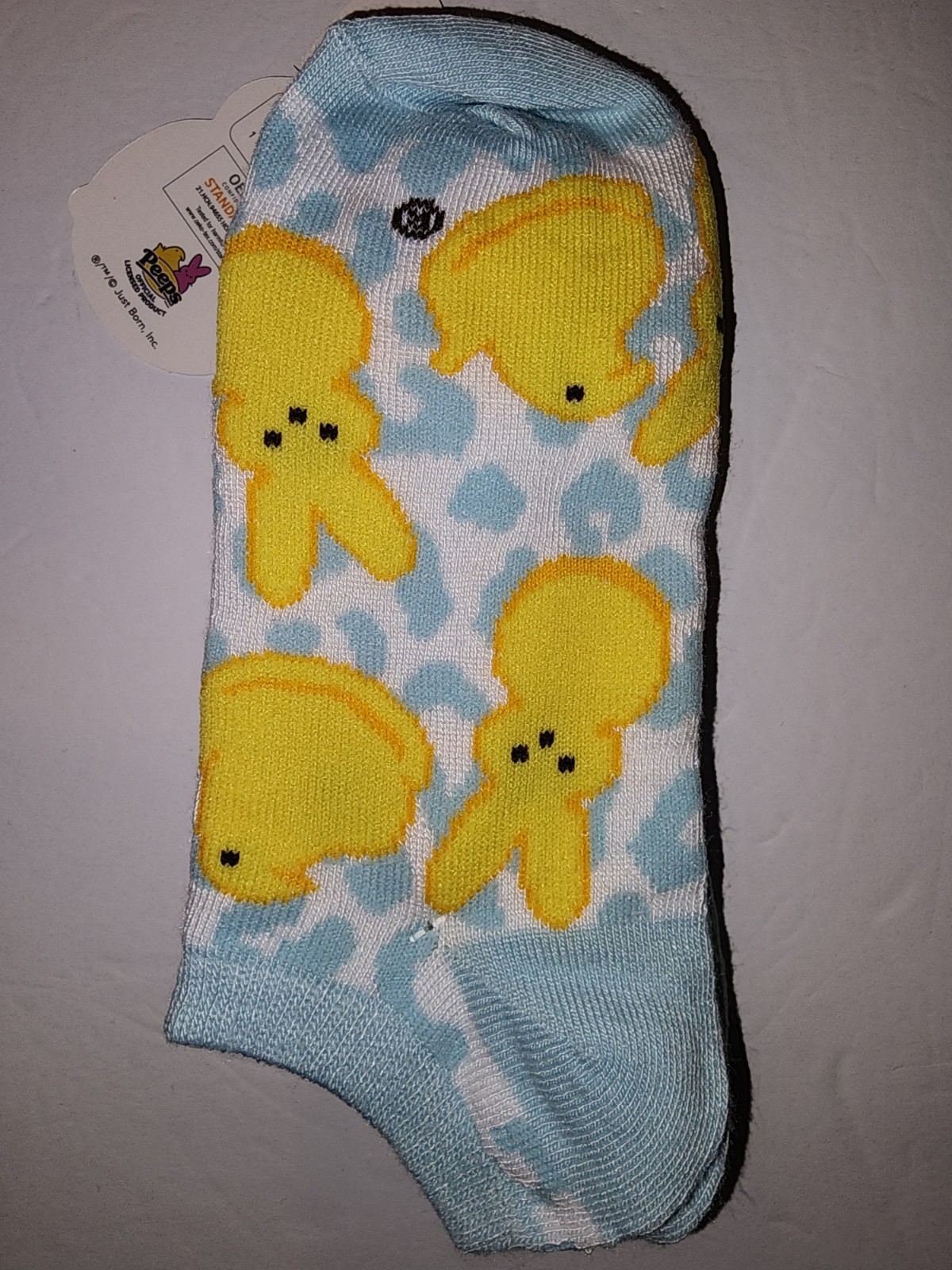 New Easter Peeps No Show Socks Size 5-9.5 2 pair