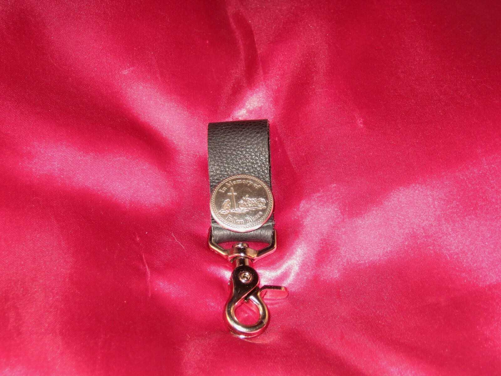 Handcrafted Key Chain/Clip Fallen Biker