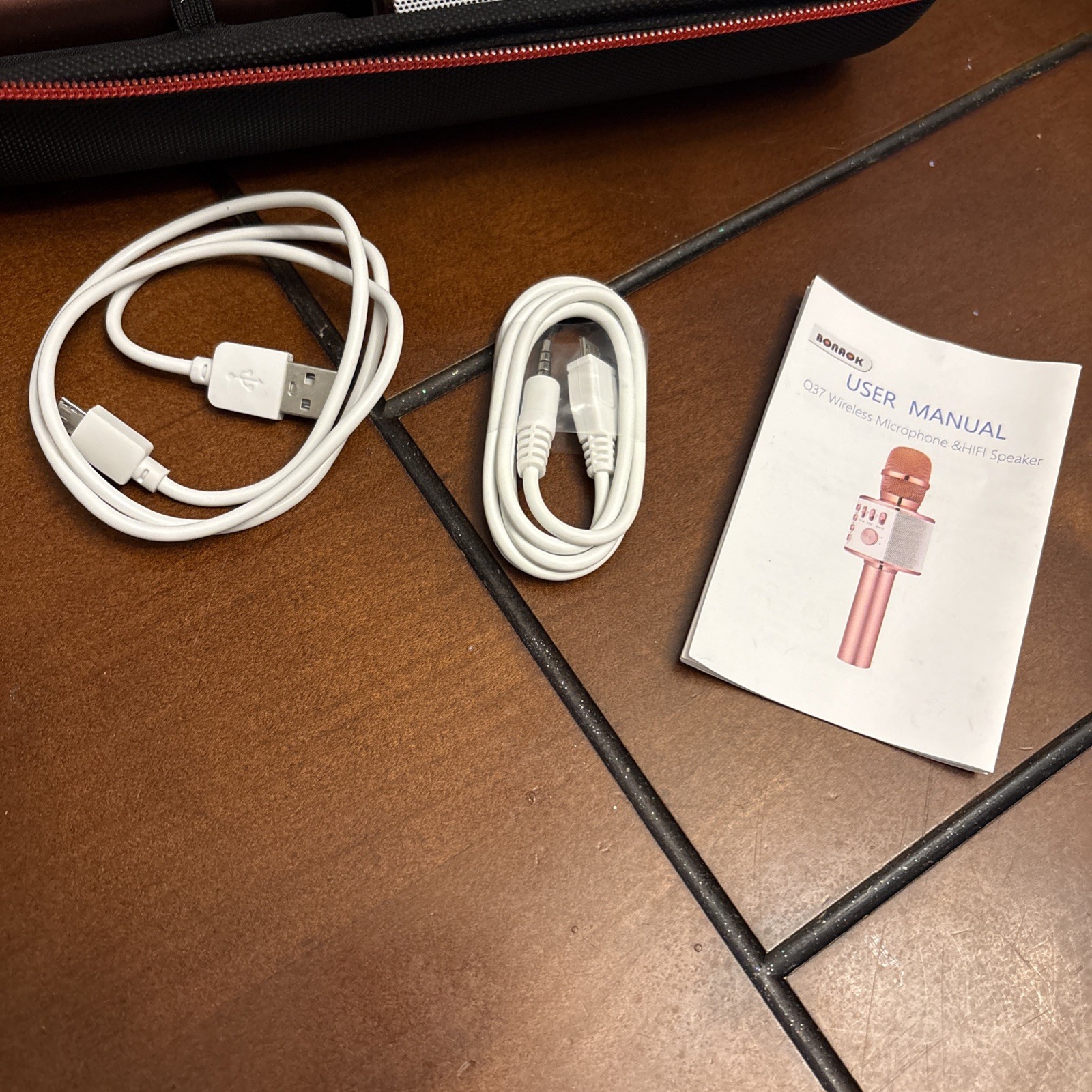 BONAOK Wireless Bluetooth Karaoke Microphone