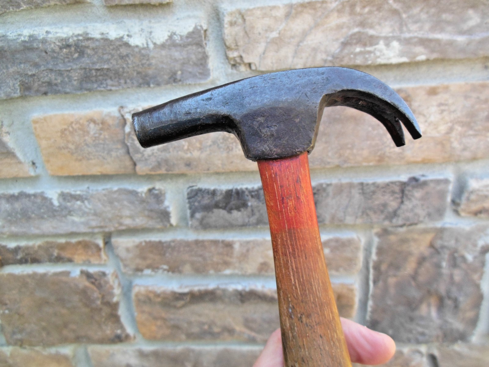 Vintage Antique Claw Tack Hammer 15 oz. Small Unmarked Hand Forged