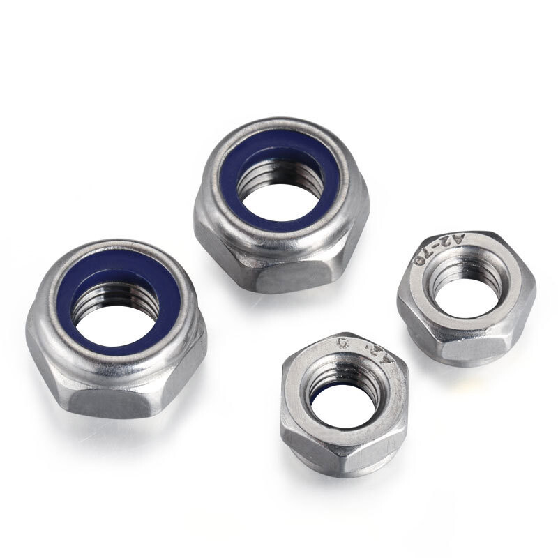 M2-M5 Hex Hexagon Nylon Insert Lock Nut Self–locking Nylock Locknut