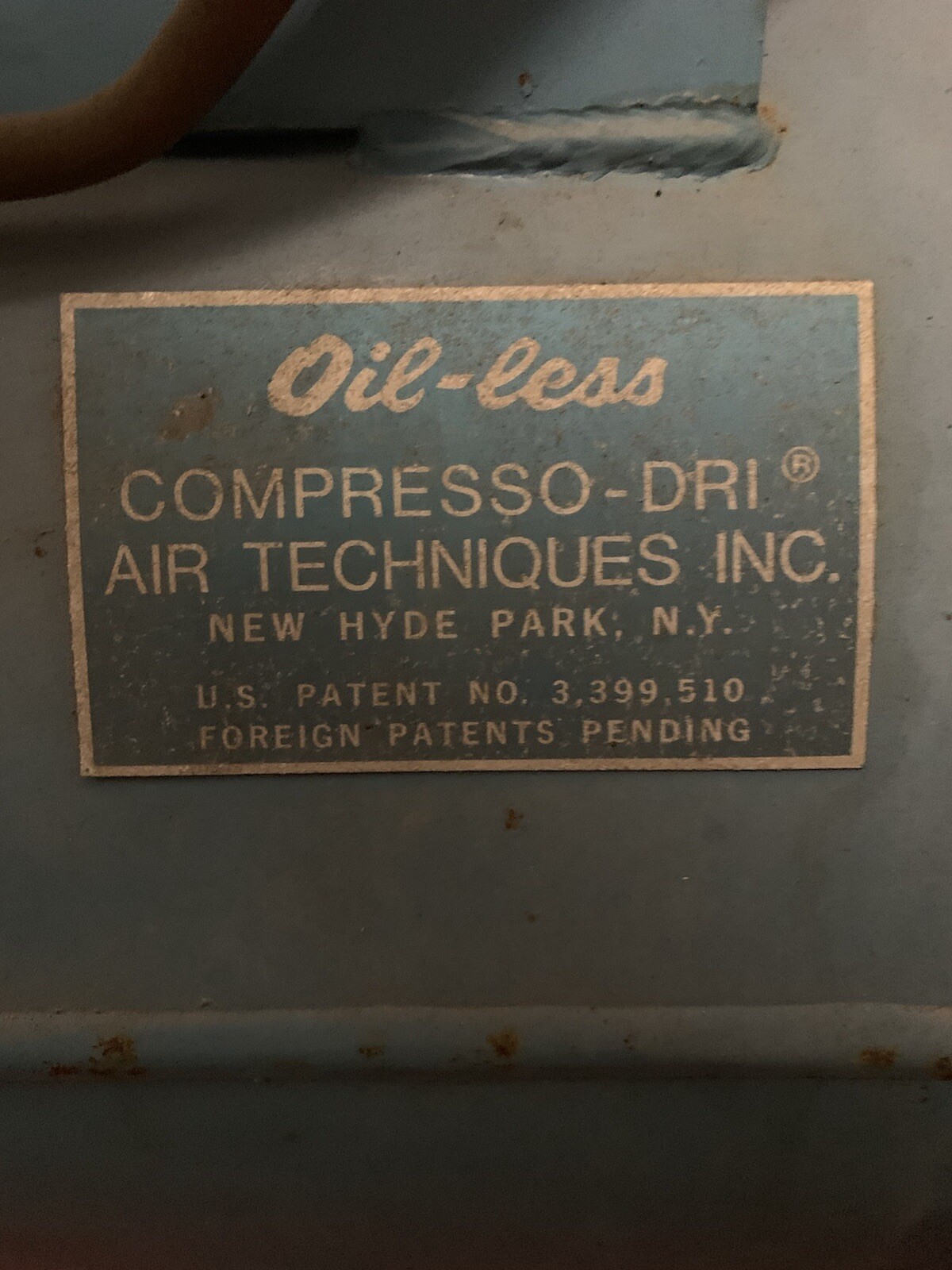 Air Techniques Oilless Air Compressor