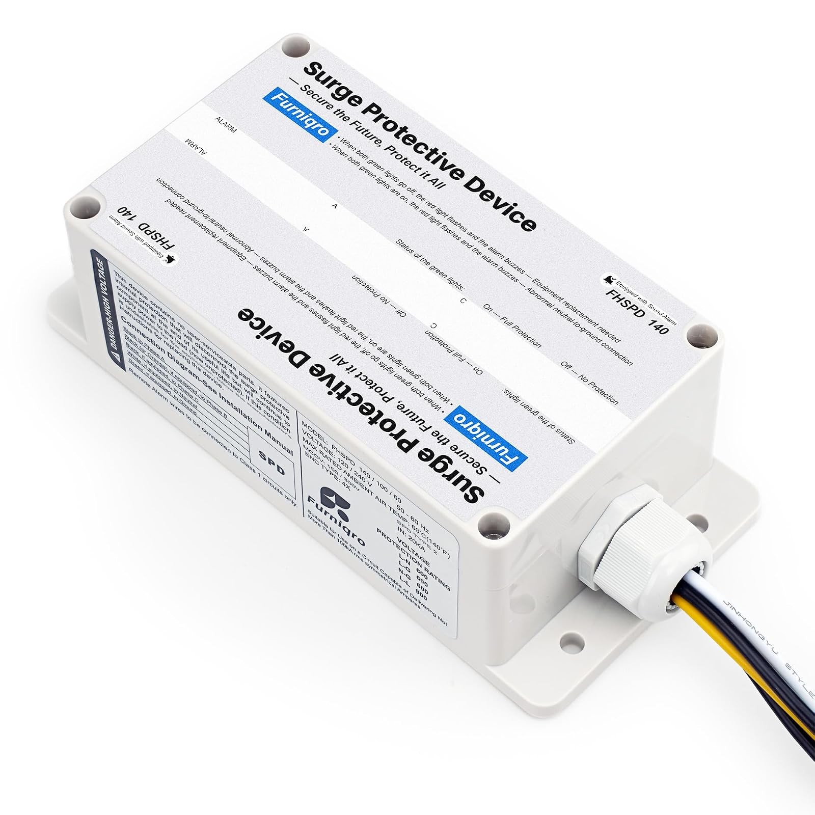Whole House Surge Protector 140kA FS140 Indoor Outdoor