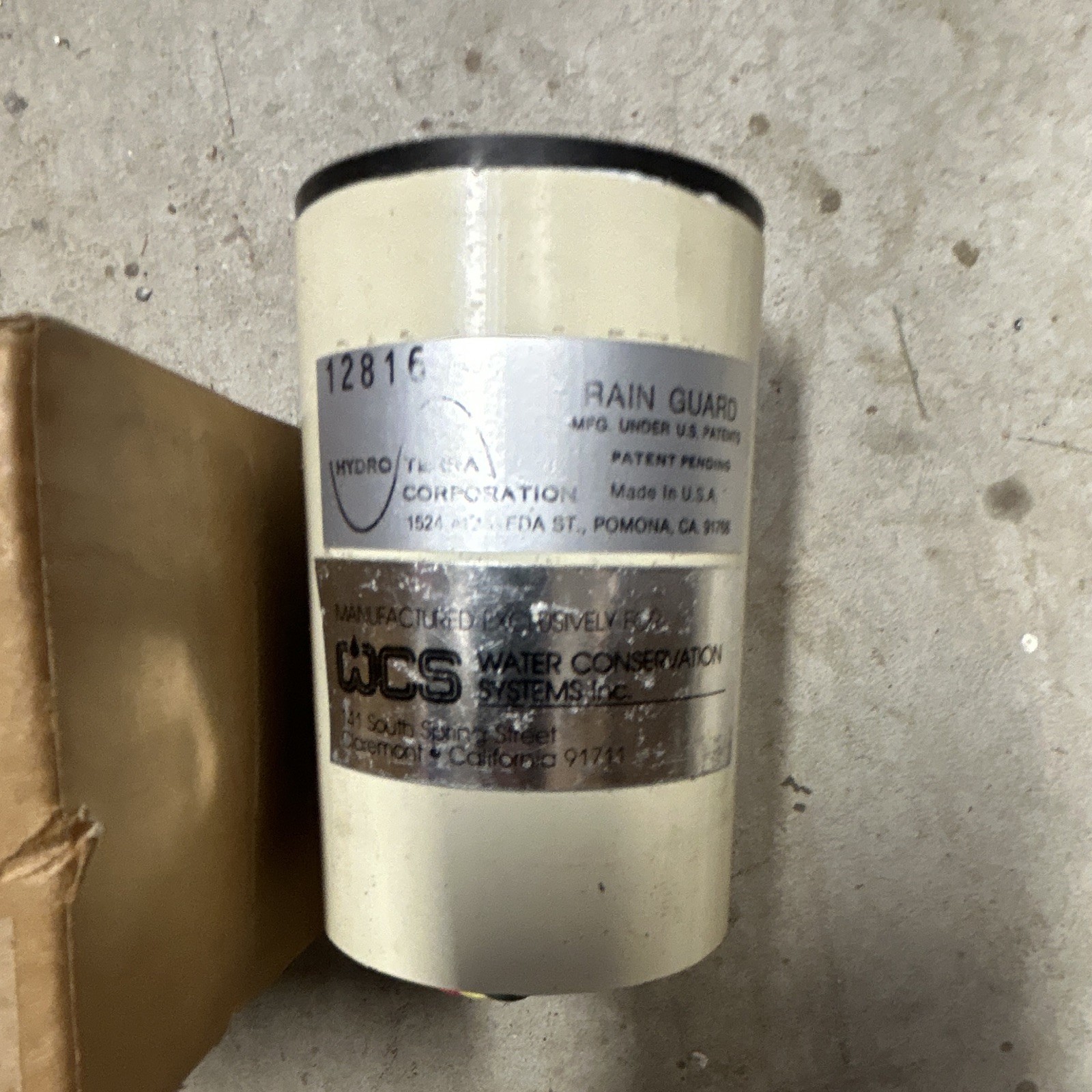 Vintage Hydro-Terra / WCS Rain Guard Rain Sensor (Model 12816)