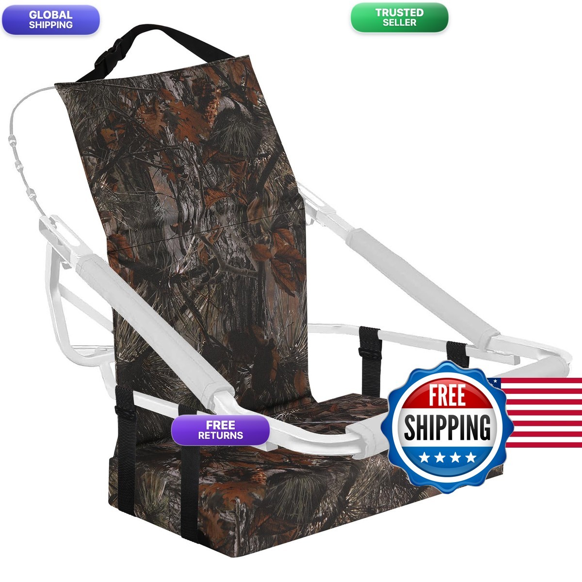 Vavostocks Tree Stand Seat Cushion Pad For Hunting Adjustable Hunter Folding