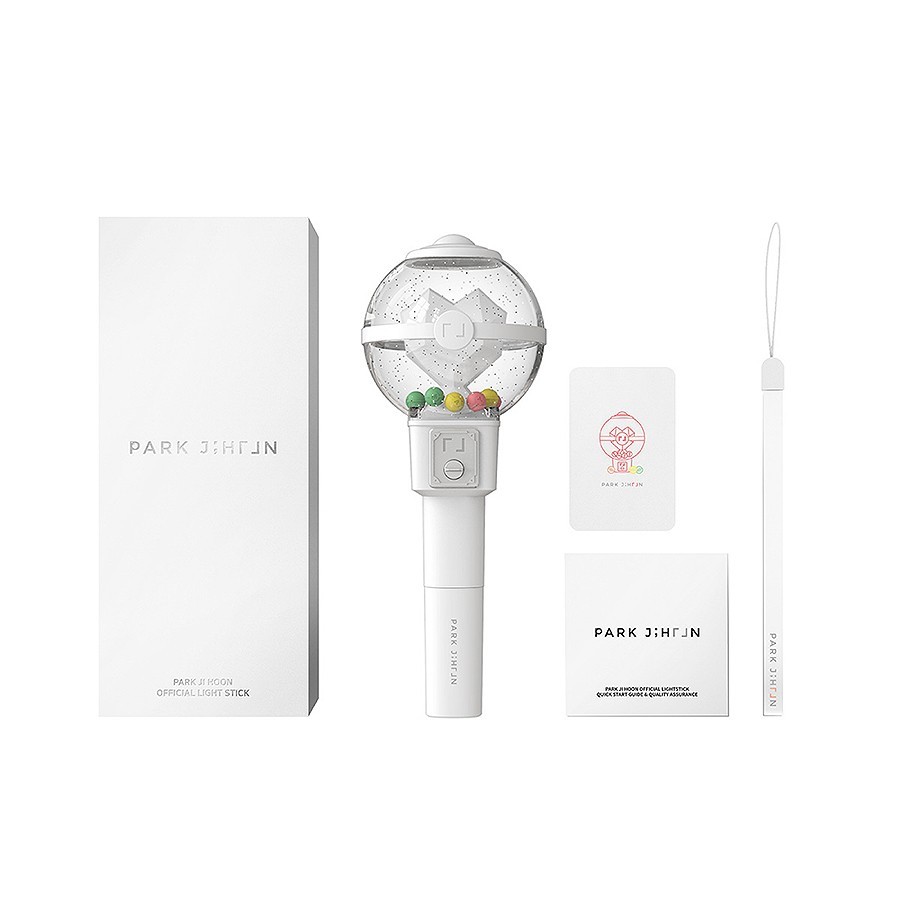 PARK JI HOON OFFICIAL LIGHT STICK with Strap,Card,Tracking,POB FANLIGHT GOODS MD