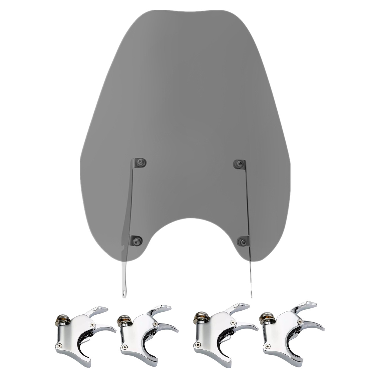 Windshield Windsreen Bracket & 41mm Clamps Fit For Harley Softail Custom 88-13