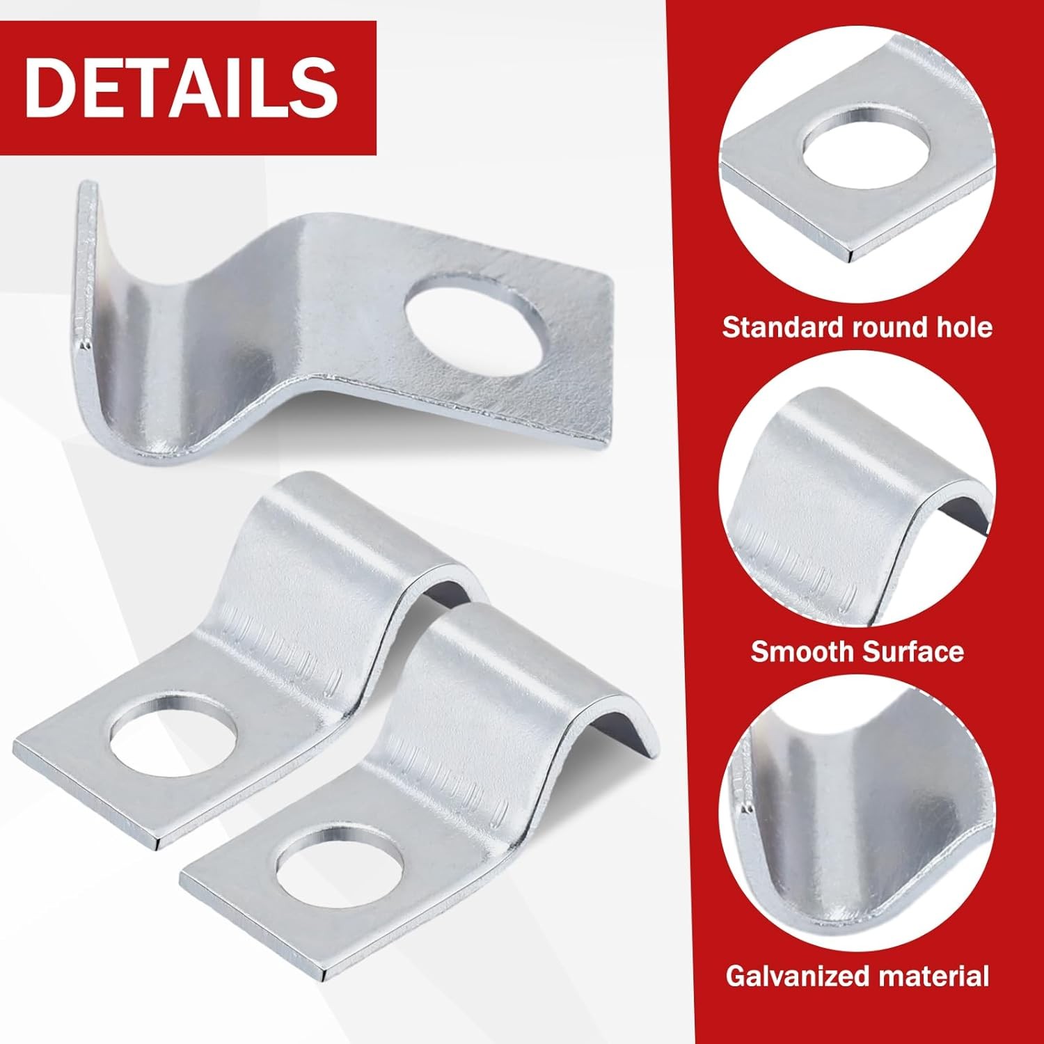 100 Pcs Cable Wire Screw Clips 1/4 Inch, Zinc Plated as the pictures shown